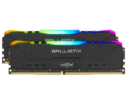 <strong>CRUCIAL BALLISTIX GAMING RGB BLACK 3600MHz 16GB</strong>