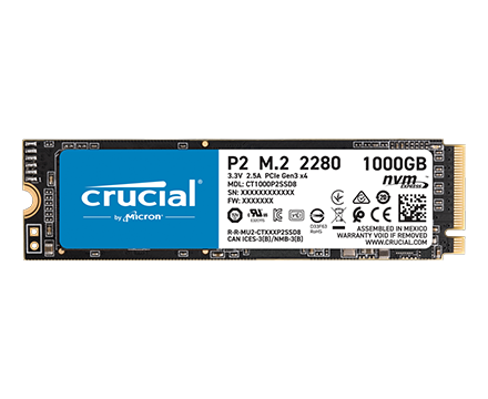 <strong>CRUCIAL P2 - 1 TB</strong>