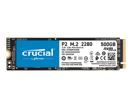<strong>CRUCIAL P2 - 500 GB</strong>