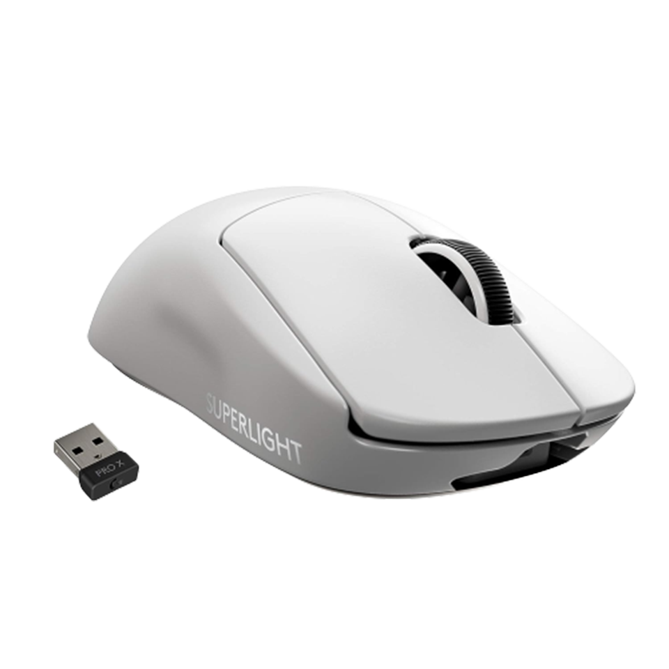 <strong>LOGITECH G PRO X SUPERLIGHT WHITE LIGHTSPEED WIRELESS GAMING MOUSE</strong>