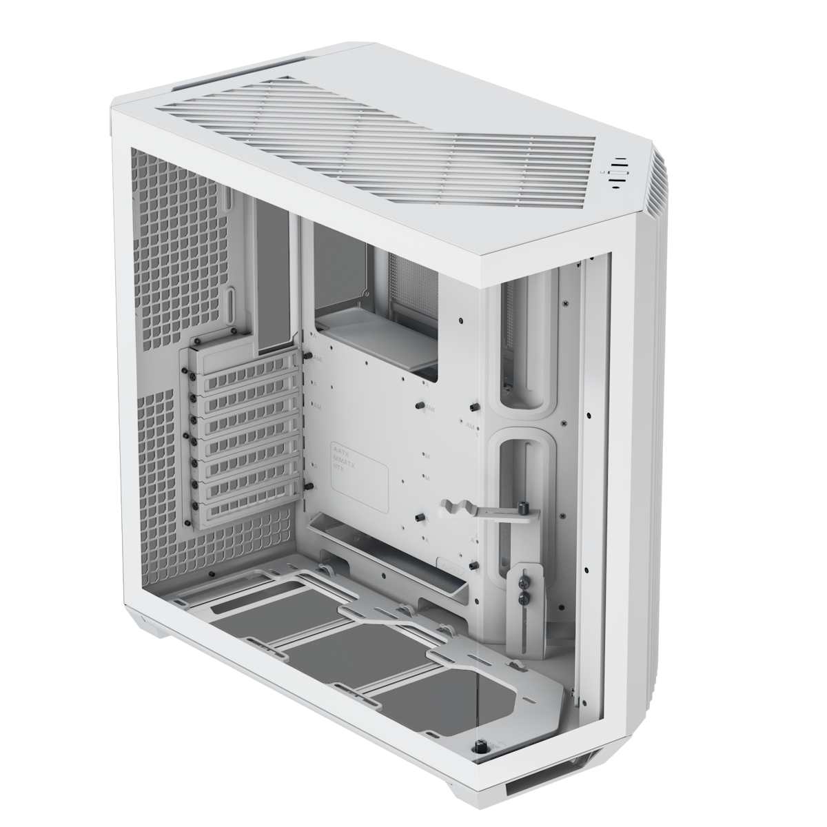 <strong>APNX V1 TYPE-C TG ATX CASING GLASS EDITION WHITE (HAVE TO ADD FANS)</strong>