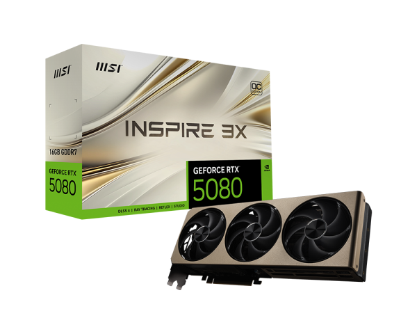 <strong>MSI GEFORCE RTX5080 16GB INSPIRE 3X OC   </strong>