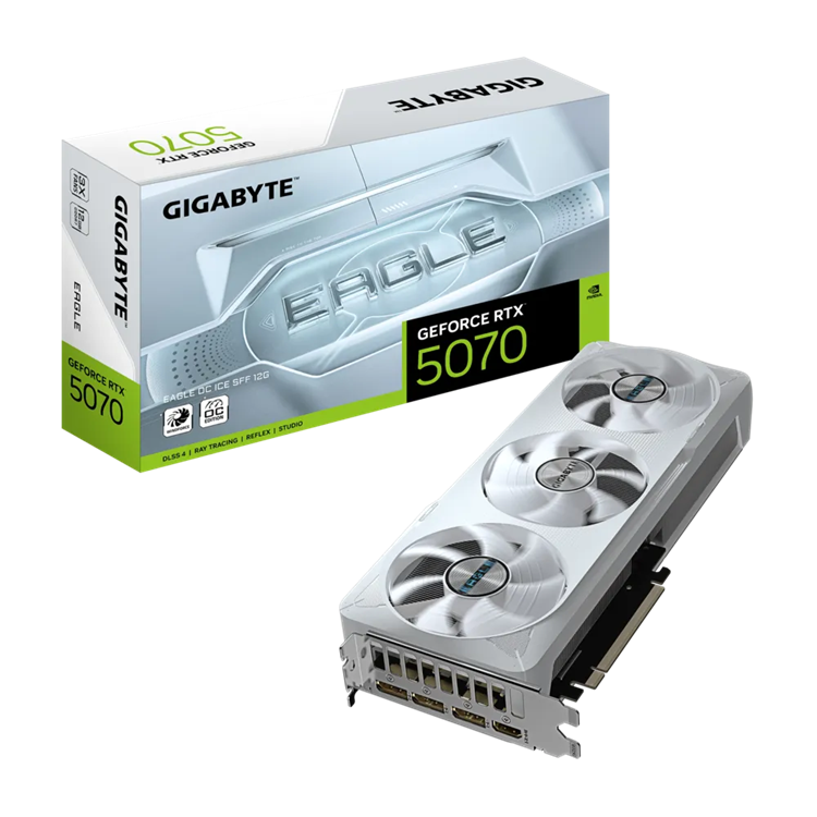 <strong>GIGABYTE GEFORE RTX5070 EAGLE OC ICE SFF 12GB TRIPLE FAN GDDR7</strong>