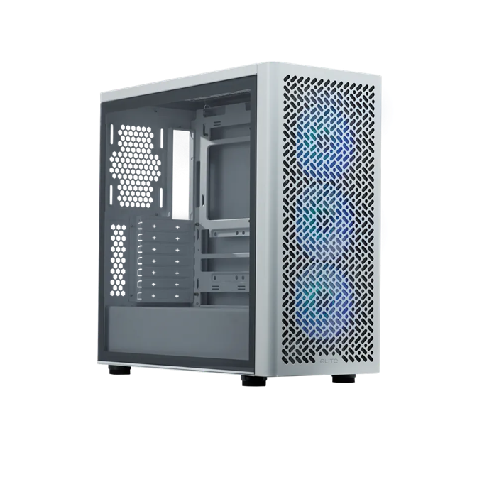 <strong>COOLER MASTER ELITE 502 ARGB WHITE TEMPERED GLASS ATX CASING</strong>