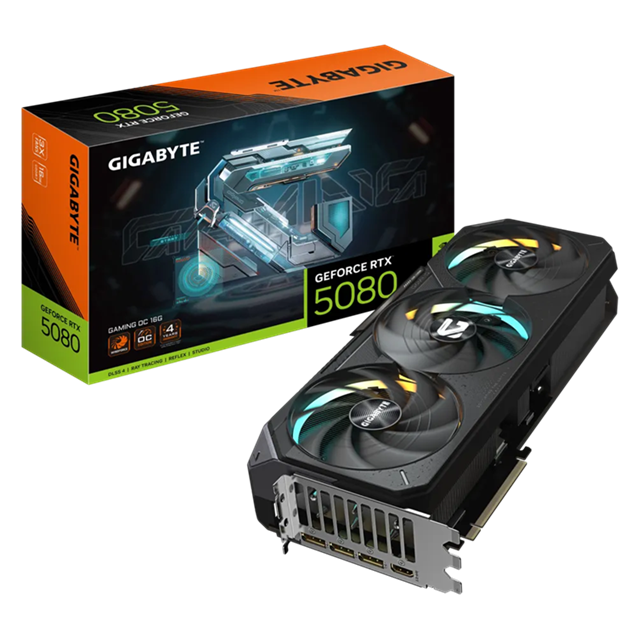 <strong>GIGABYTE RTX5080 GAMING OC 16GB TRIPLE FAN GDDR7 GPU</strong>