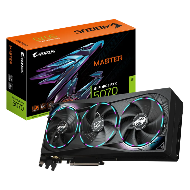 <strong>GIGABYTE GEFORCE RTX5070 AORUS MASTER 12GB TRIPLE FAN GDDR7</strong>