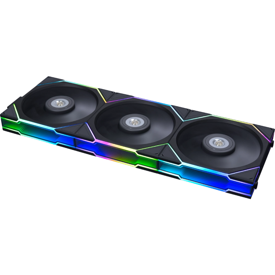 <strong>LIAN LI UNI FAN TL LCD 120 RGB BLACK 3-PACK DAISY CHAIN FAN</strong>