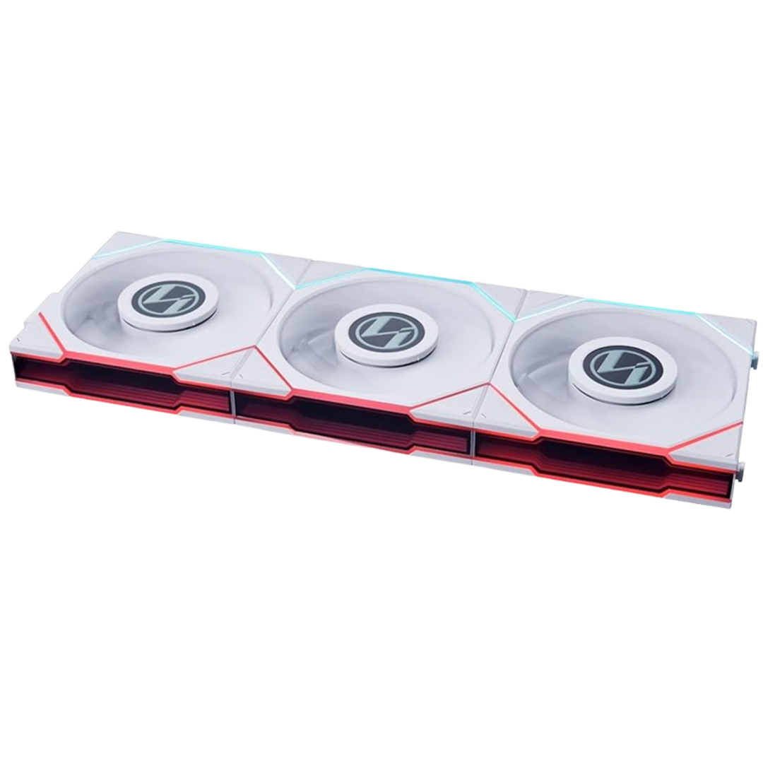 <strong>LIAN LI UNI FAN TL LCD 120 RGB WHITE 3-PACK DAISY CHAIN FAN</strong>