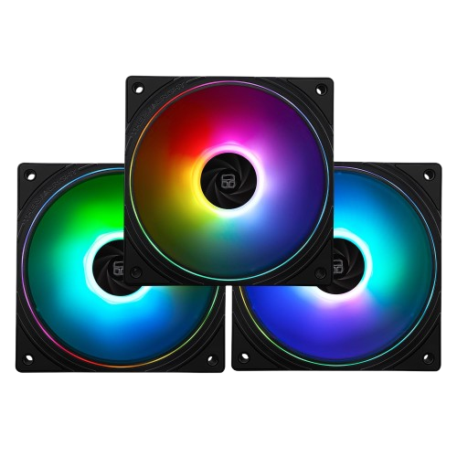 <strong>THERMALRIGHT TL-S12-S BLACK ARGB 120MM HYBRID 3-PACK FANS</strong>