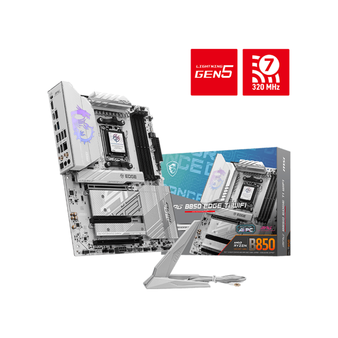<strong>MSI MPG B850 EDGE TI WIFI AM5 ATX MOTHERBOARD</strong>