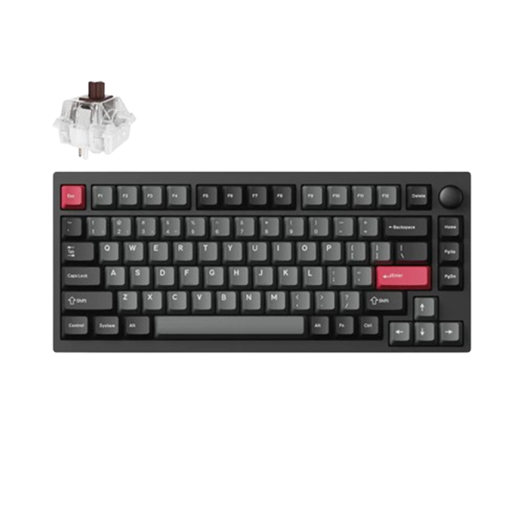 <strong>Lemokey P1 QMK/VIA Custom Gaming KB - CARBON BLACK / BROWN SWITCH</strong>