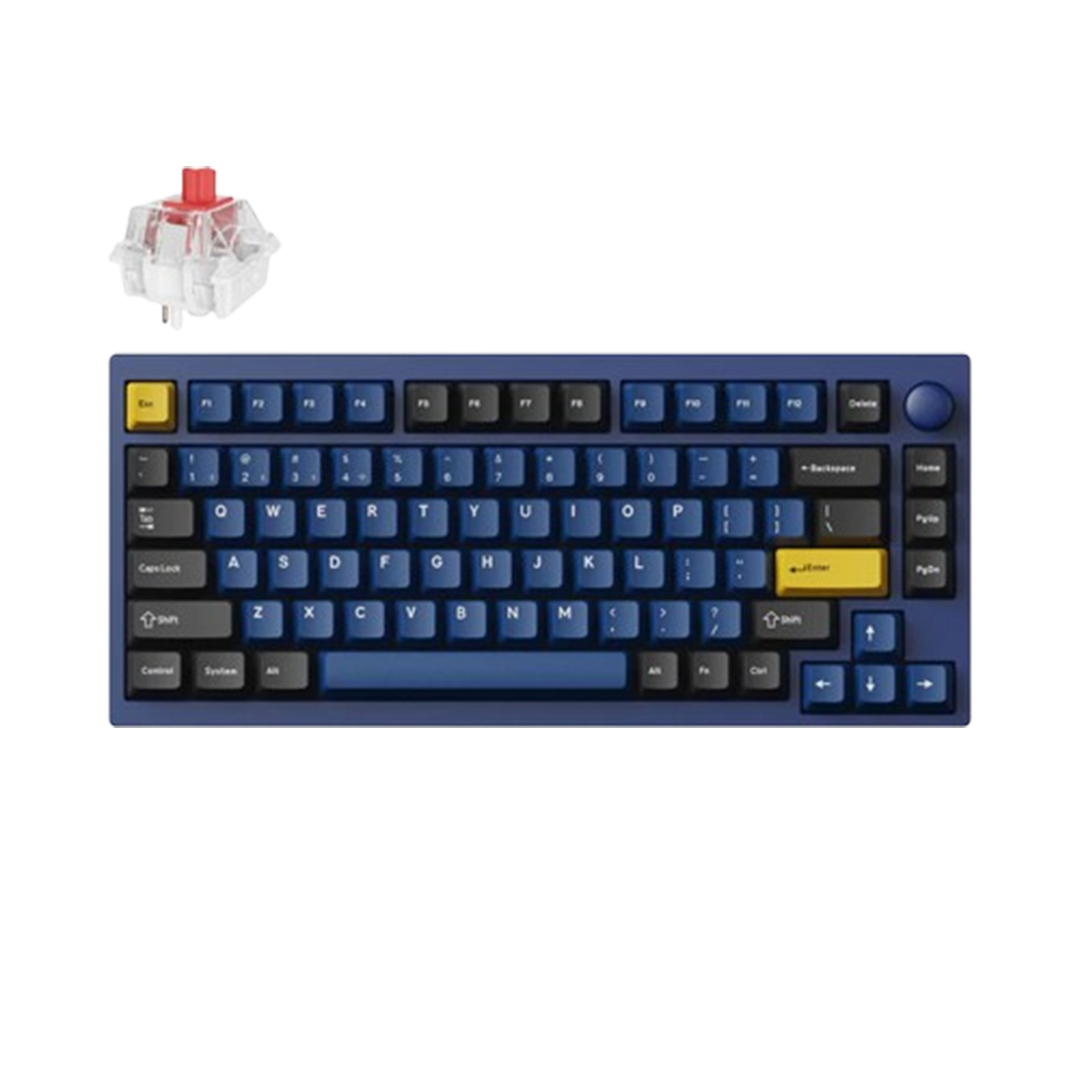 <strong>Lemokey P1 QMK/VIA Custom Gaming KB - NAVY BLUE / RED SWITCH</strong>