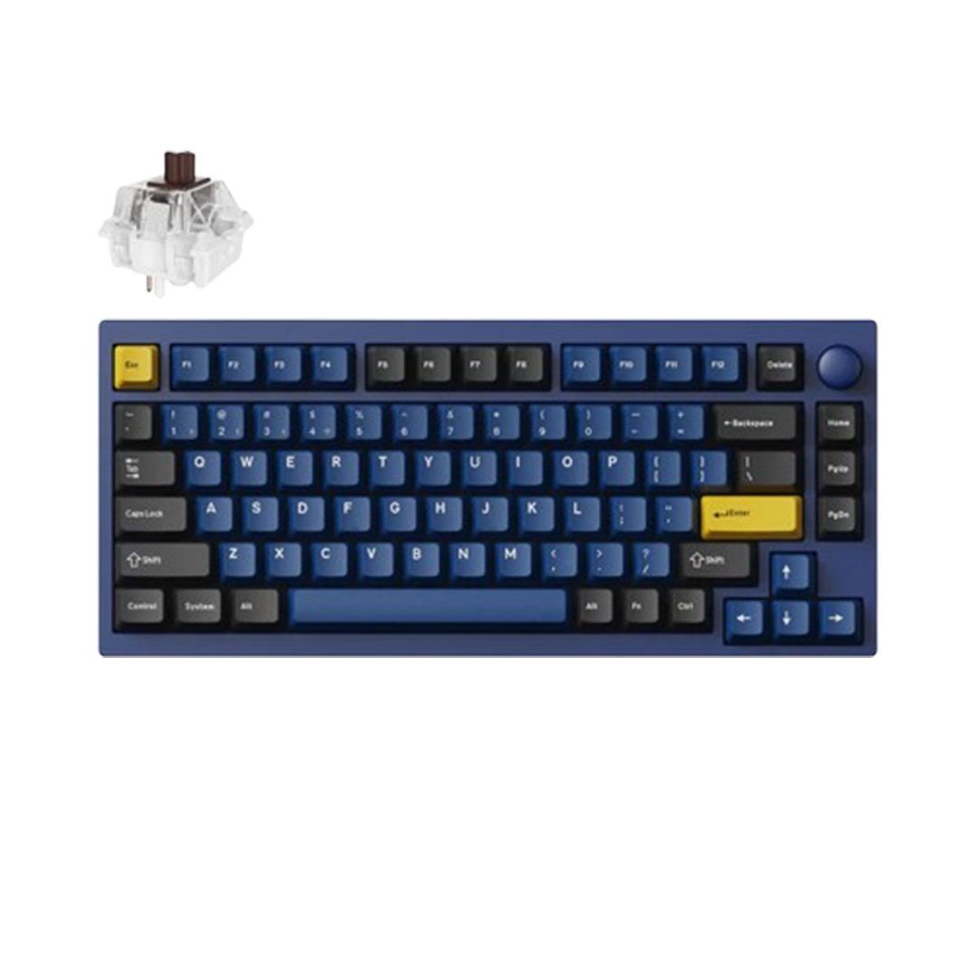 <strong>Lemokey P1 QMK/VIA Custom Gaming KB - NAVY BLUE / BROWN SWITCH</strong>