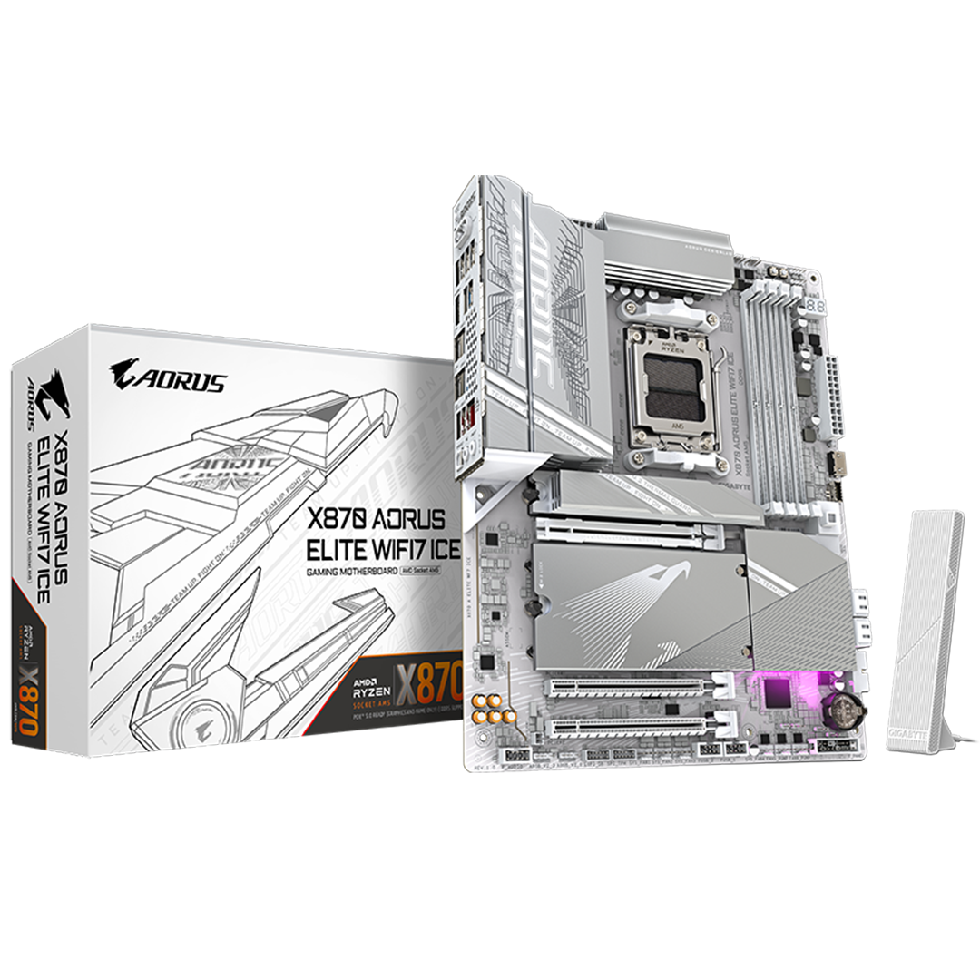<strong>GIGABYTE X870 AORUS ELITE WIFI7 ICE SOCKET AM5 ATX MOTHERBOARD  </strong>