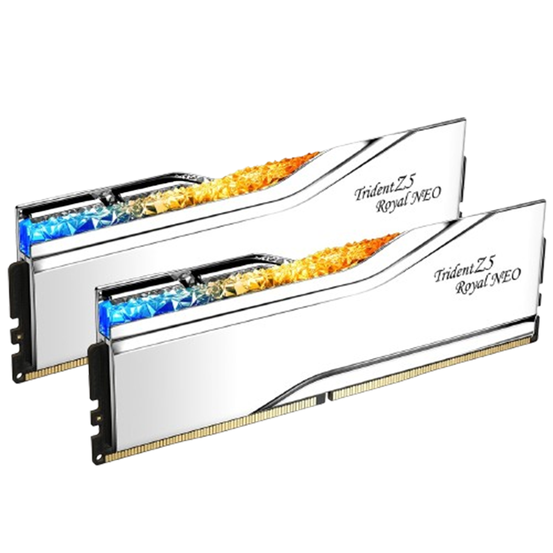 <strong>G.SKILL TRIDENT Z5 ROYAL NEO RGB SILVER 6000MT/s 32GB(16GBx2) CL26 KIT</strong>