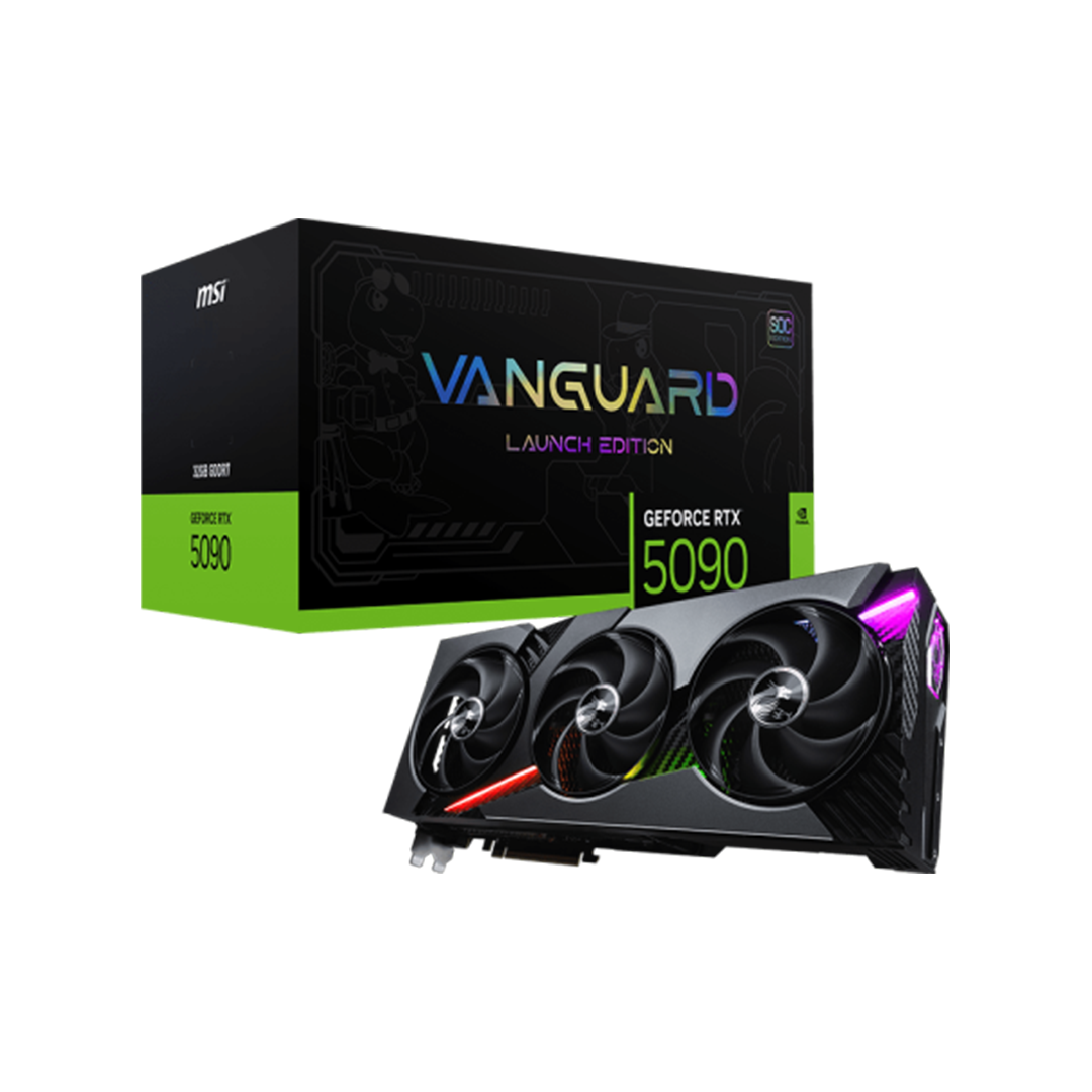 <strong>MSI GEFORCE RTX5090 32GB VANGUARD SOC LAUNCH EDITION TRIPLE FAN GDDR7</strong>