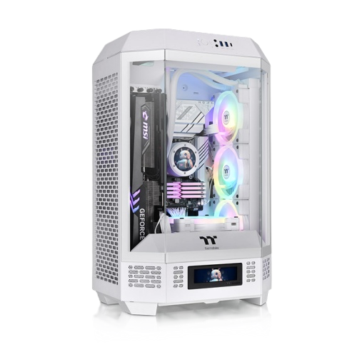 <strong>THERMALTAKE THE TOWER 300 SNOW WHITE TEMPERED GLASS m-ATX CASING</strong>