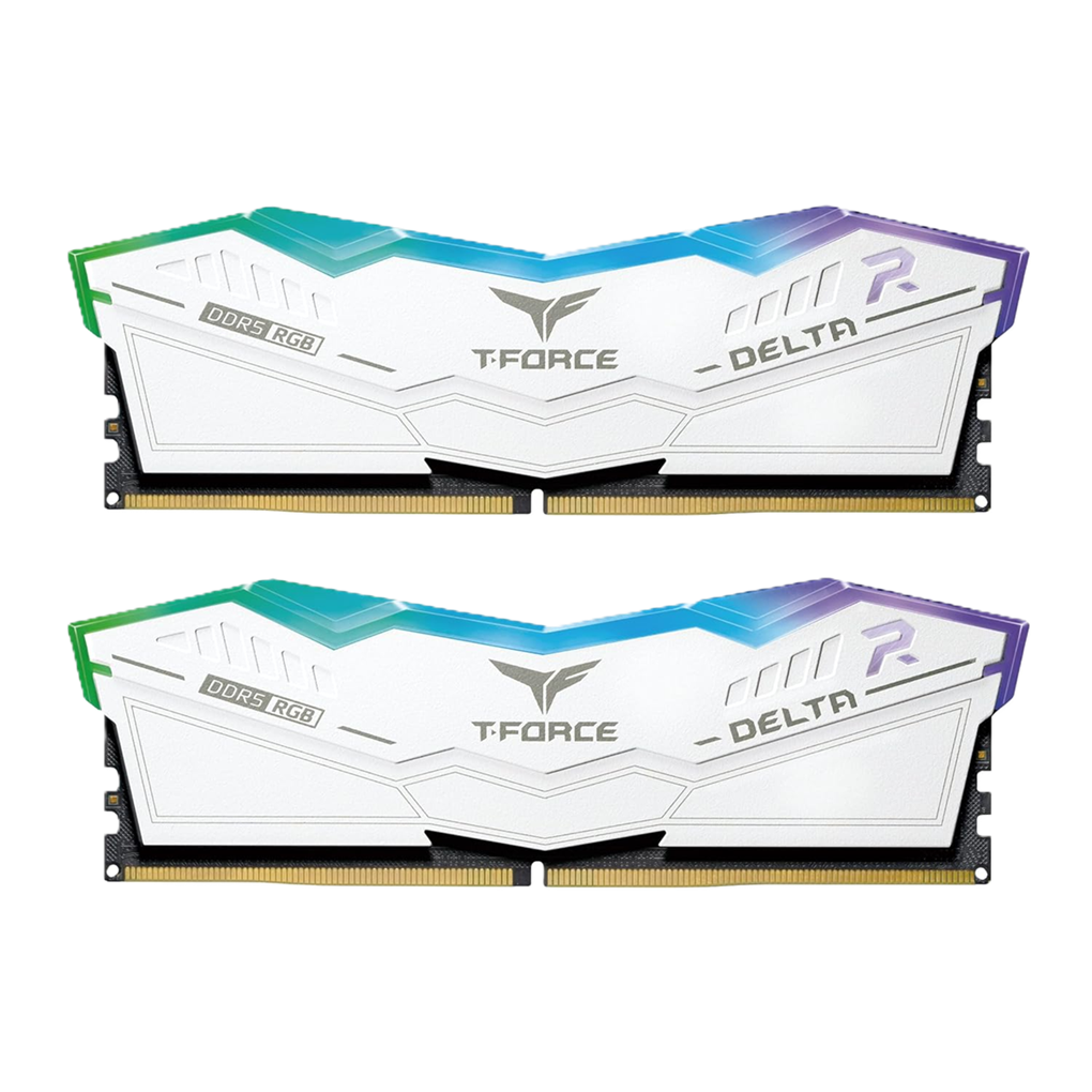 <strong>TEAM T-FORCE DELTA RGB WHITE DDR5 6000MHz 64GB(32GBx2) </strong>