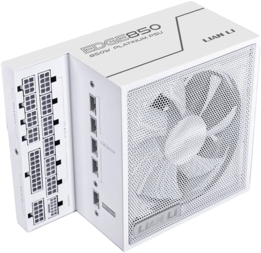<strong>LIAN LI EDGE850-850W WHITE ATX3.1 PCIe5.1 80+ PLATINUM MODULAR PSU</strong>
