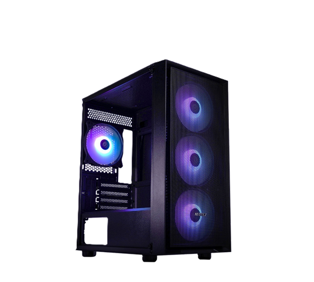 <strong>NEOTEZ DEUS ARGB BLACK TEMPERED GLASS m-ATX CASING</strong>