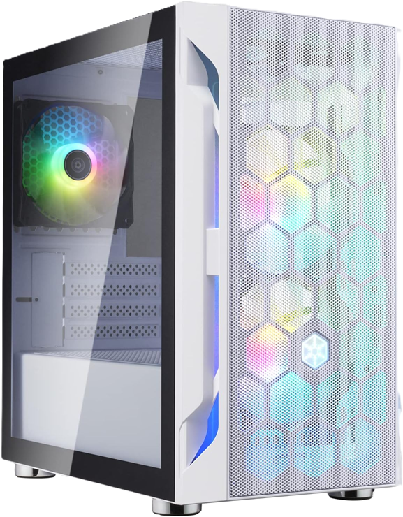 <strong>SILVERSTONE FARA H1 M PRO WHITE ARGB TEMPERED GLASS M-ATX CASING</strong>