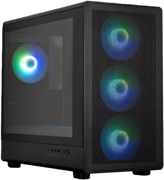 <strong>ZALMAN M5 ARGB BLACK (4 ARGB FANS) TEMPERED m-ATX CASING</strong>