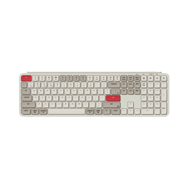<strong>Keychron B6 Pro, 109 Key, Retro Red, Scissor Switch, Ultra-Slim Wireless Keyboard</strong>