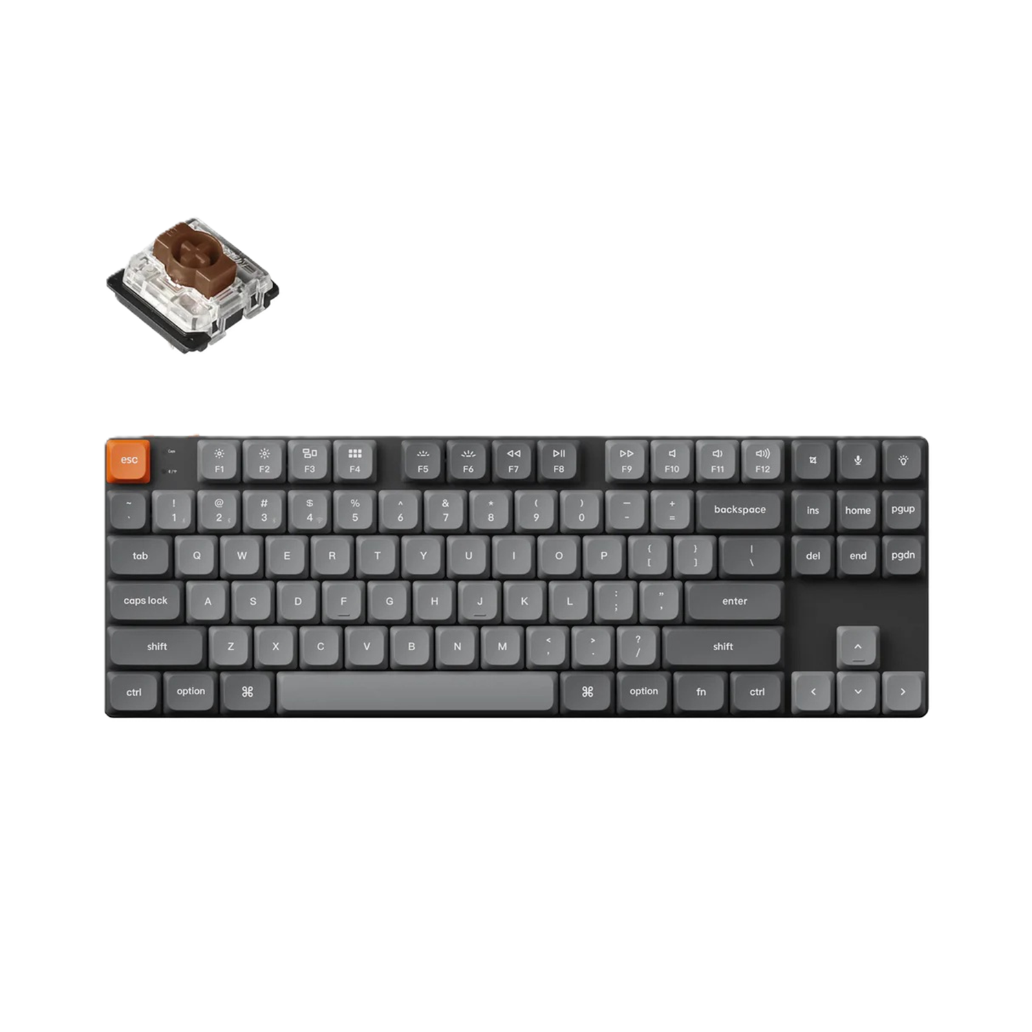 <strong>Keychron K1 Max QMK/VIA Wireless Custom Mechanical Keyboard - BROWN SWITCH</strong>