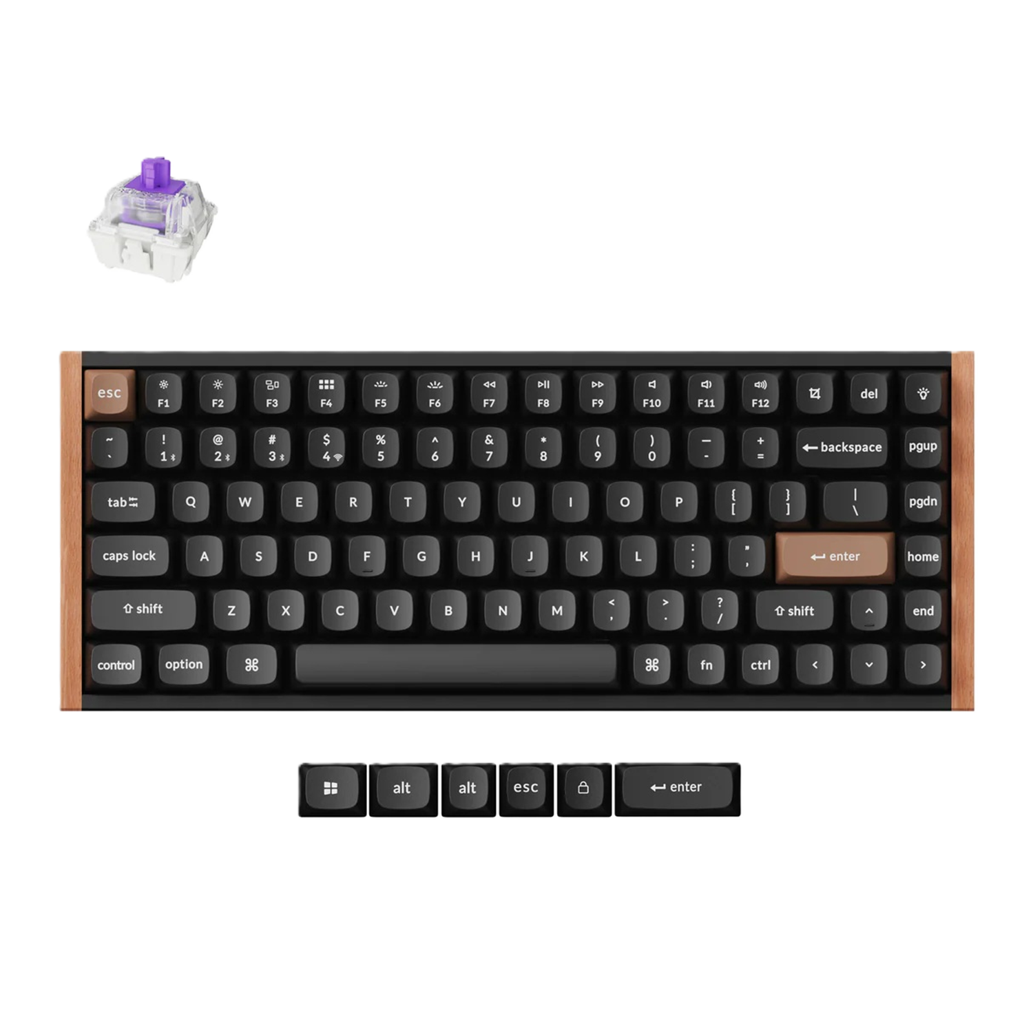 <strong>Keychron K2 HE Wireless Magnetic Switch Custom Keyboard - BLACK</strong>