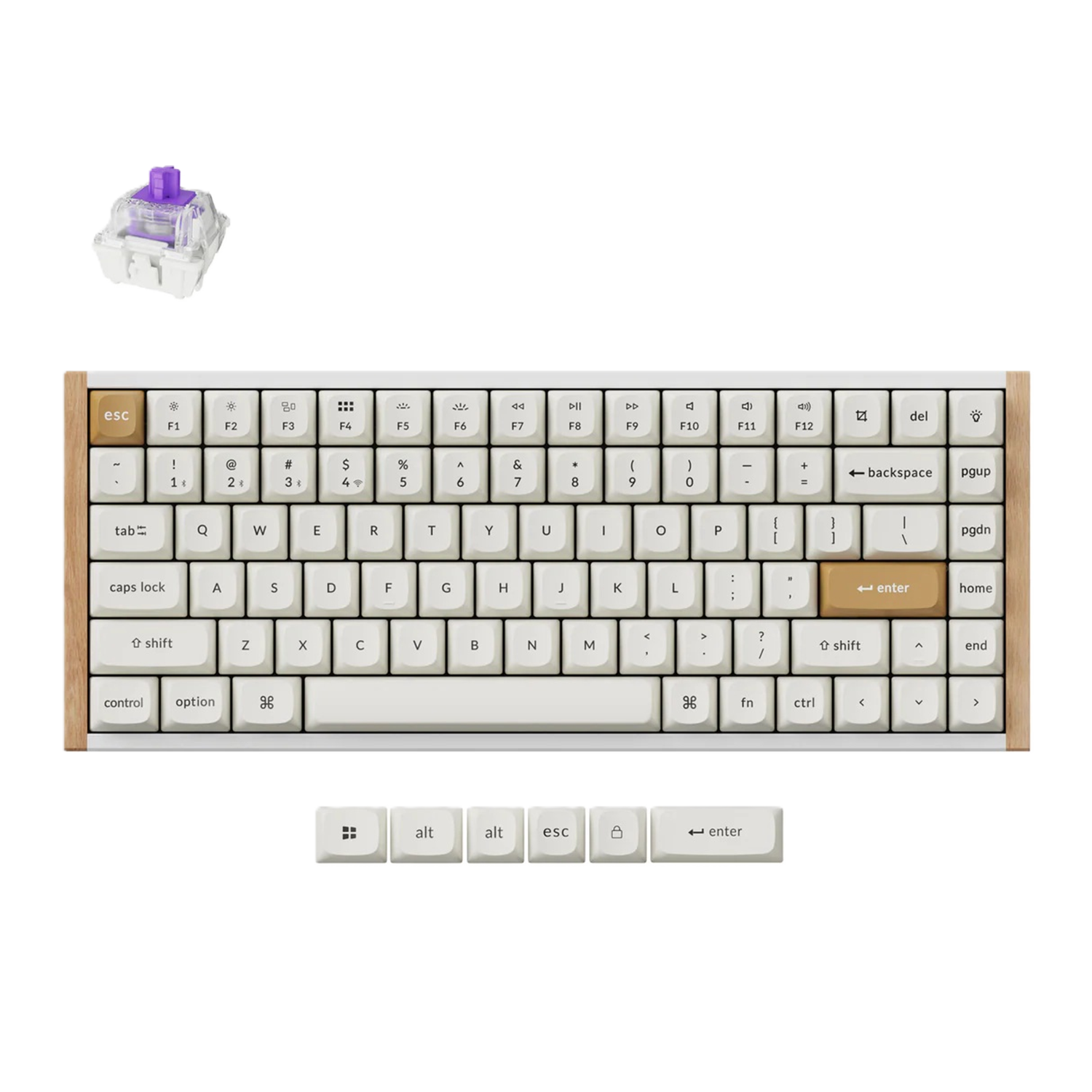 <strong>Keychron K2 HE Wireless Magnetic Switch Custom Keyboard - WHITE</strong>