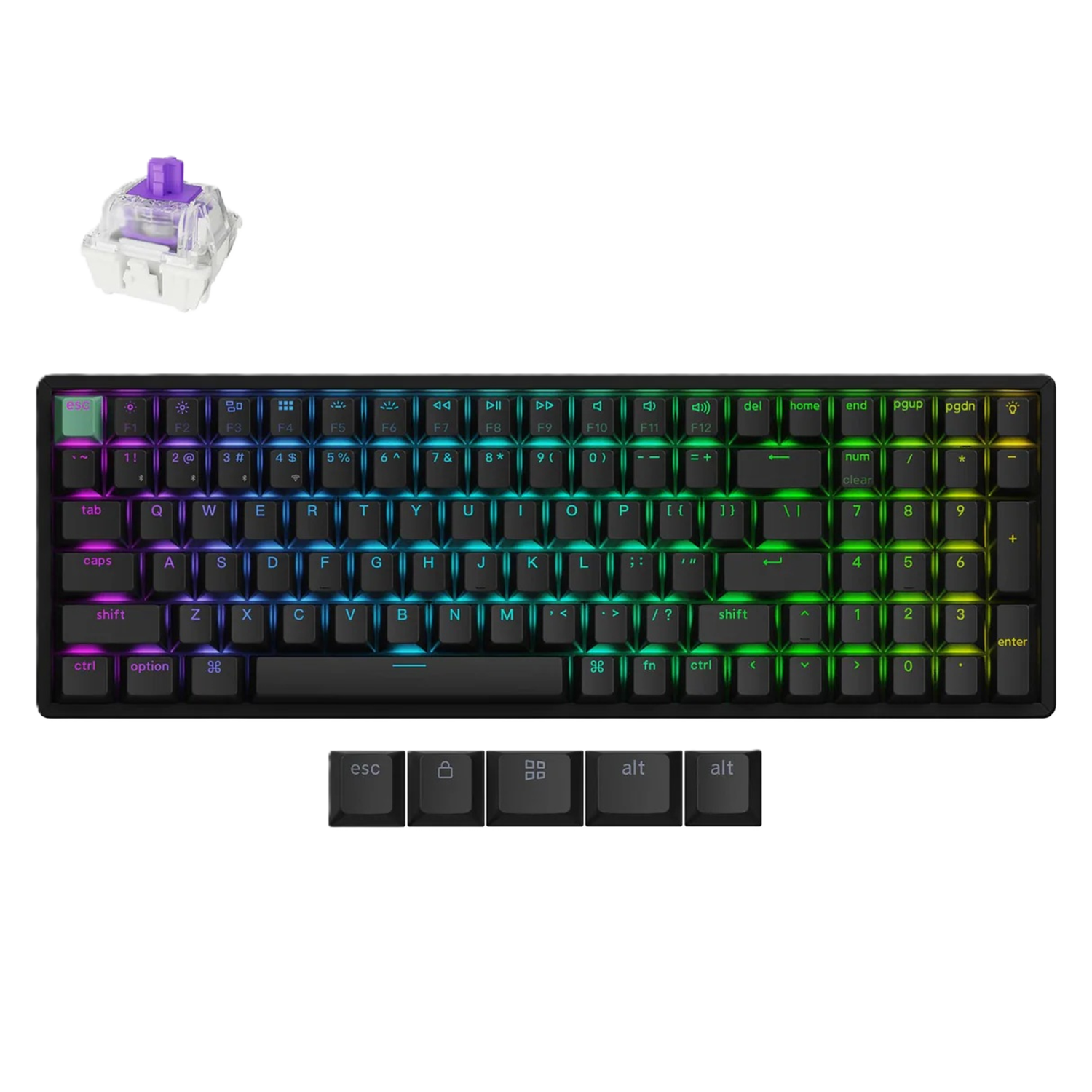 <strong>Keychron K4 HE Wireless Magnetic Switch Custom Keyboard - BLACK</strong>