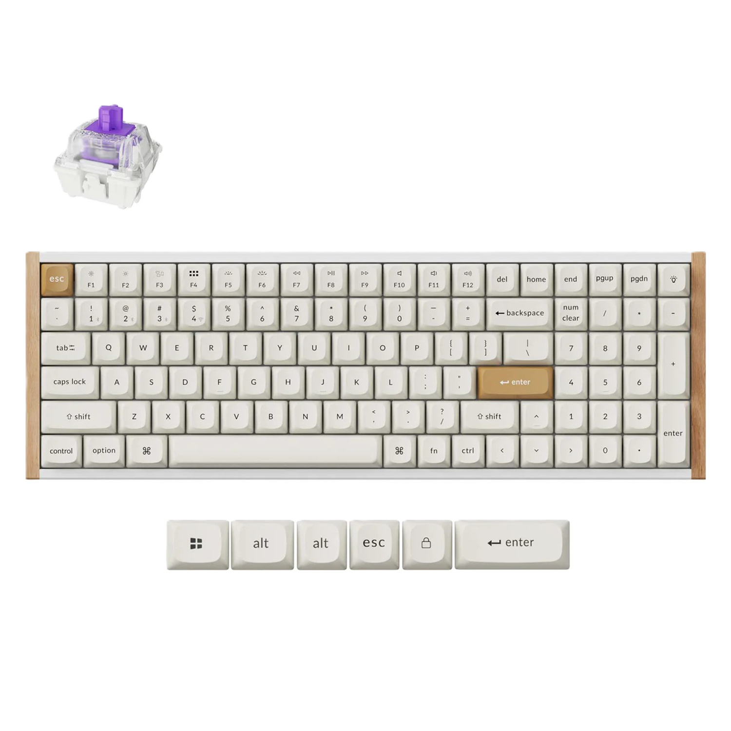 <strong>Keychron K4 HE Wireless Magnetic Switch Custom Keyboard - WHITE</strong>