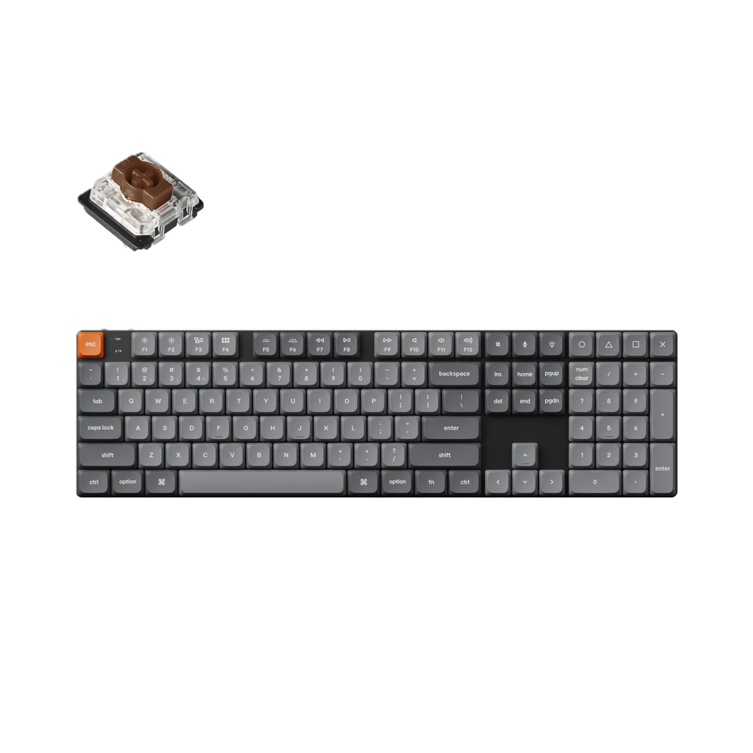 <strong>Keychron K5 Max QMK/VIA Wireless Custom Mechanical Keyboard - BROWN SWITCH</strong>