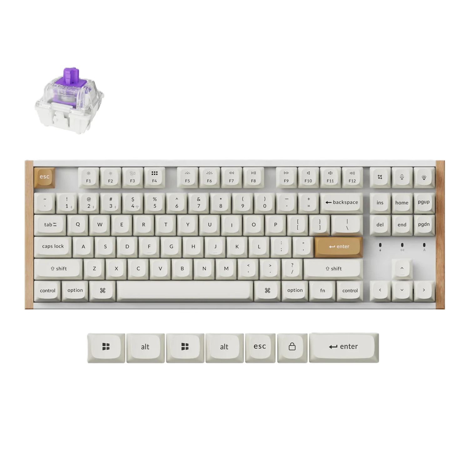<strong>Keychron K8 HE Wireless Magnetic Switch Custom Keyboard - WHITE</strong>