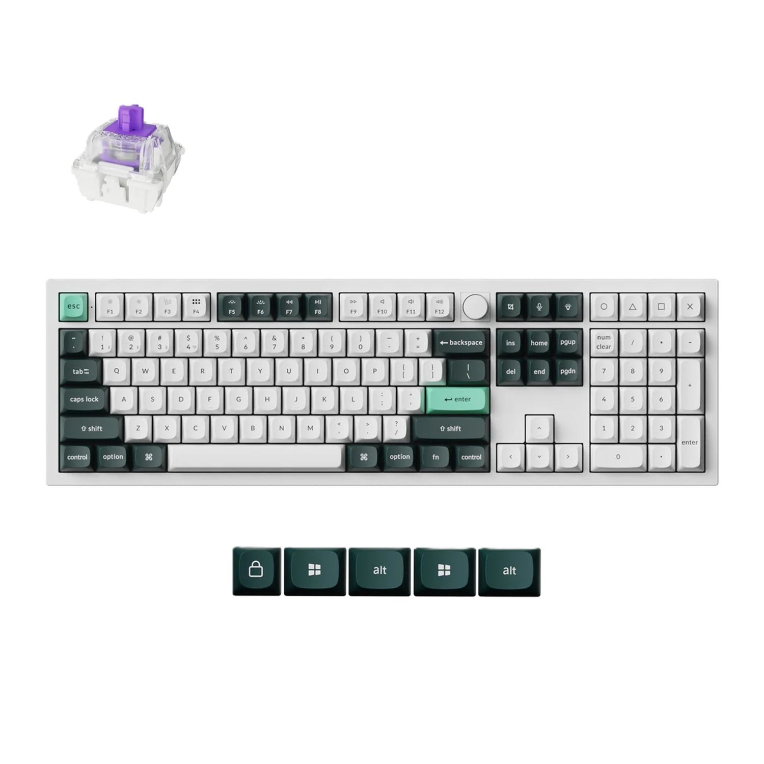 <strong>Keychron Q6 HE QMK Wireless Custom Keyboard - SHELL WHITE</strong>