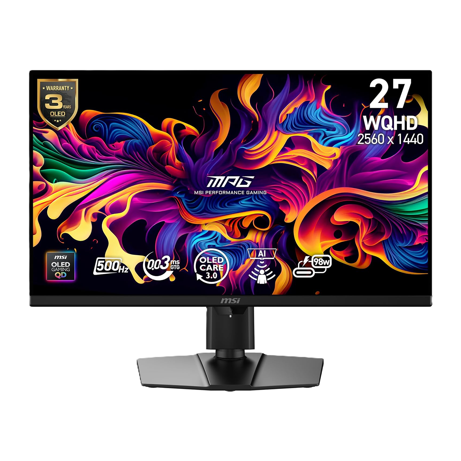 <strong>MSI MPG 271QR QD-OLED X50 27in Gaming Monitor</strong>