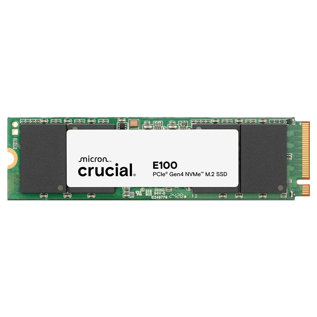 <strong>Crucial E100 1TB M.2 NVMe PCIe Gen4 Internal SSD</strong>